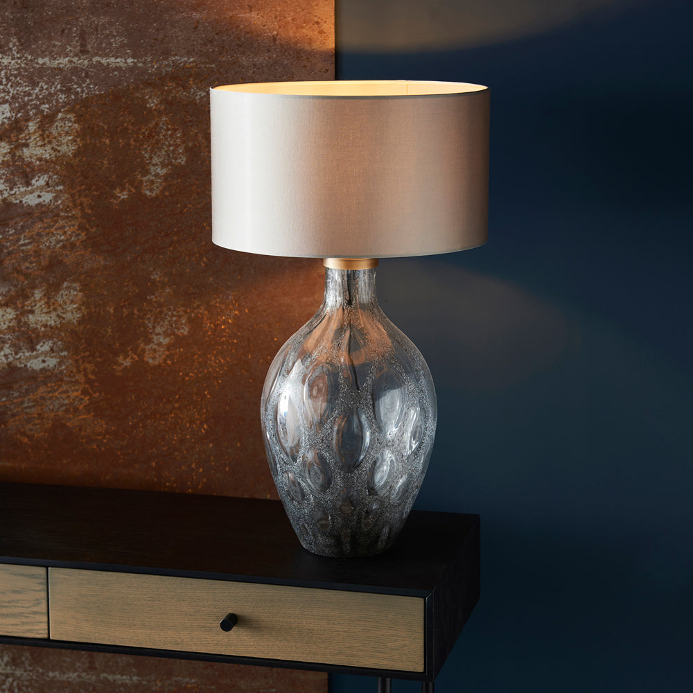 Product photograph of Olivia S Aimee Table Lamp Base In Charcoal from Olivia's.