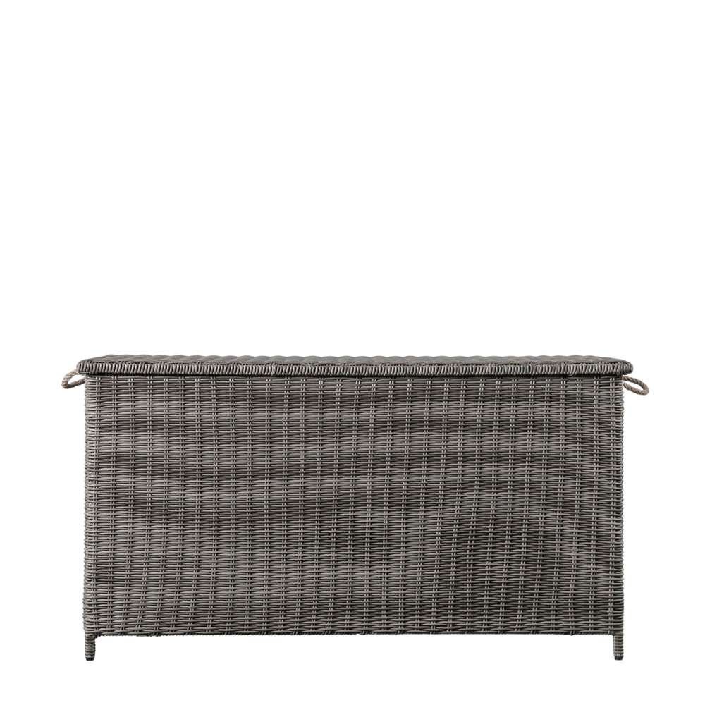 Product photograph of Gallery Outdoor Mileva Cushion Storage Box Grey from Olivia's.