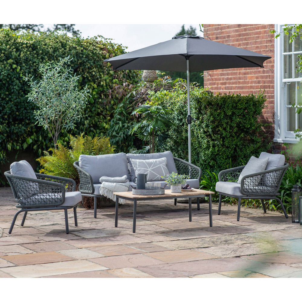 Product photograph of Gallery Outdoor Beatus Lounge Set Grey from Olivia's