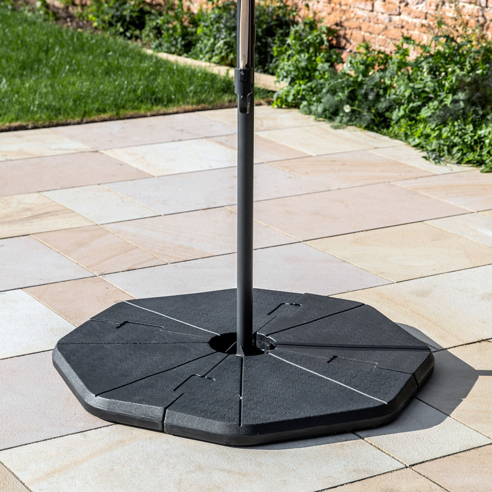 Product photograph of Gallery Outdoor Vivek Cantilever Parasol Base Grey from Olivia's