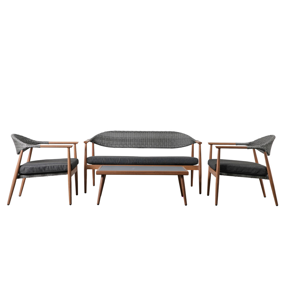 Product photograph of Gallery Outdoor Milena Lounge Set Natural from Olivia's.