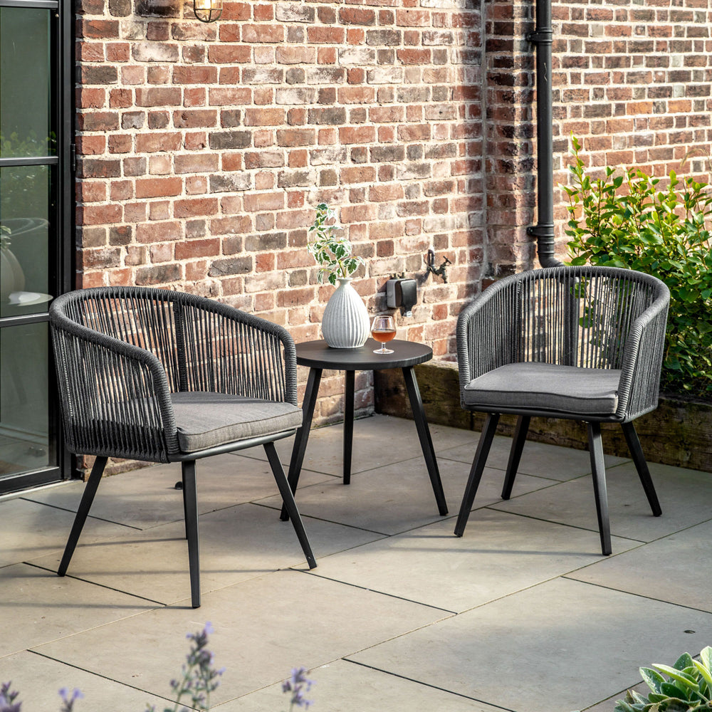 Gallery Outdoor Kenrick 2 Seater Bistrotea Set Grey Outlet