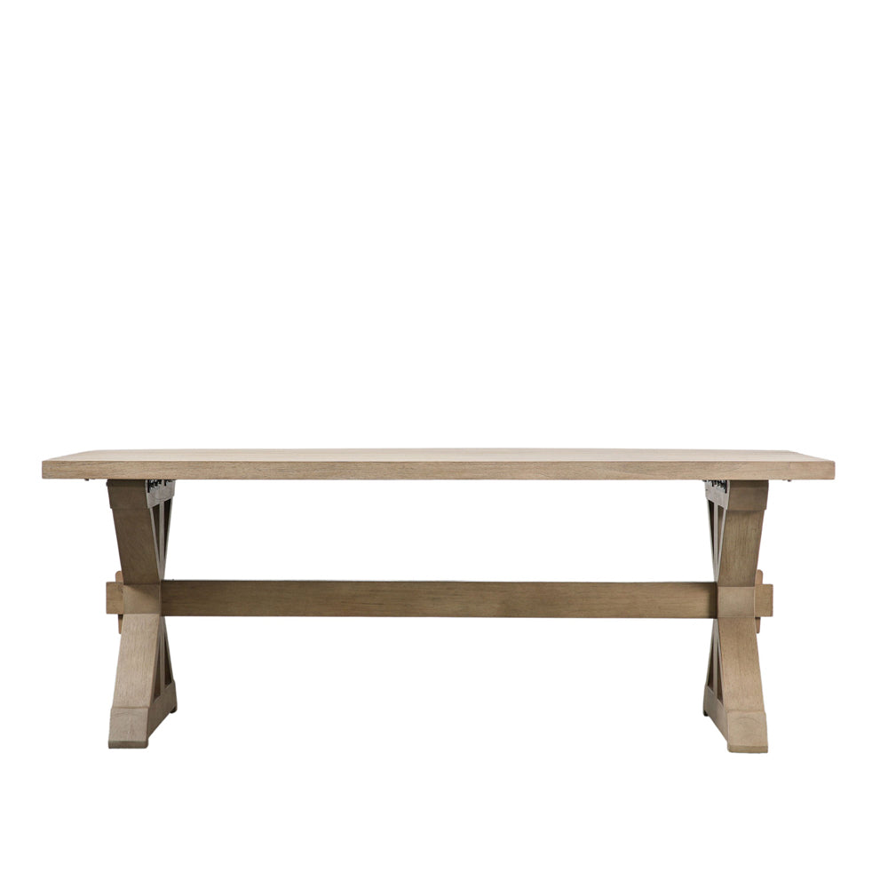 Product photograph of Gallery Outdoor Hennig Rectangle 8 Seater Dining Table In Natural from Olivia's.