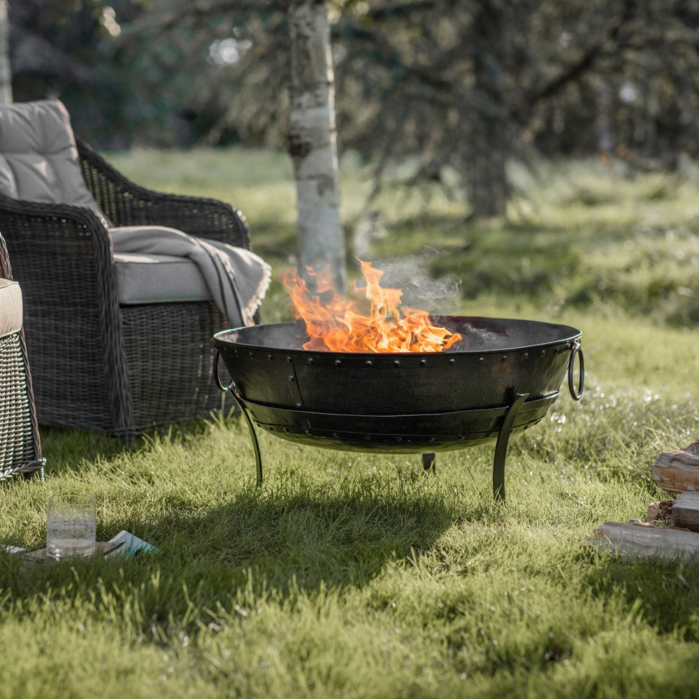 Product photograph of Gallery Outdoor Cordelia Firepit In Black from Olivia's