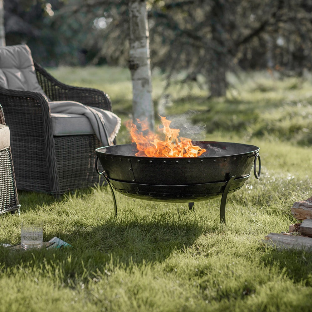 Product photograph of Gallery Outdoor Cordelia Firepit In Black from Olivia's.