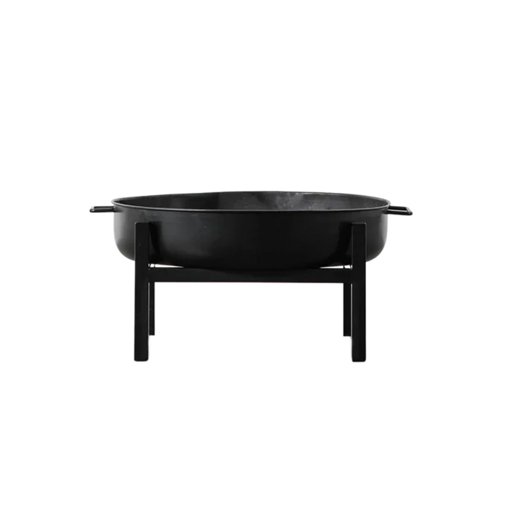 Product photograph of Gallery Outdoor Nero Firepit In Black from Olivia's