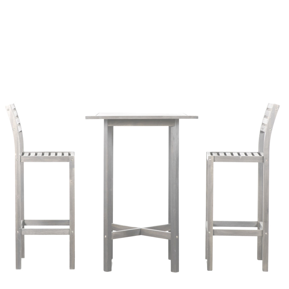 Product photograph of Gallery Outdoor Romilly 2 Seater High Bar Set Whitewash from Olivia's.