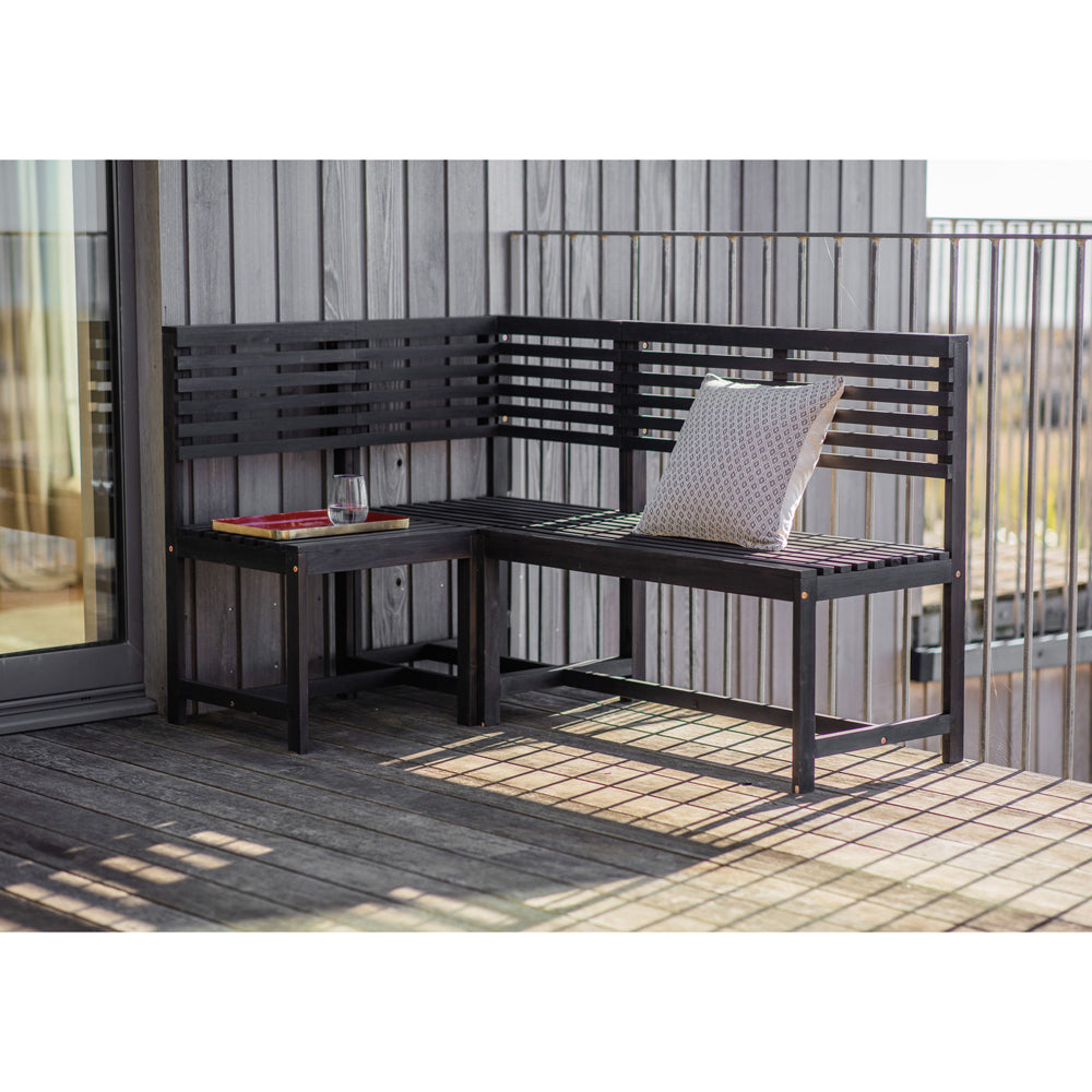 Product photograph of Gallery Outdoor Romilly Balcony Bench Charcoal from Olivia's