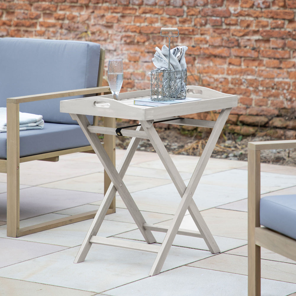 Gallery Outdoor Romilly Tray Table Whitewash