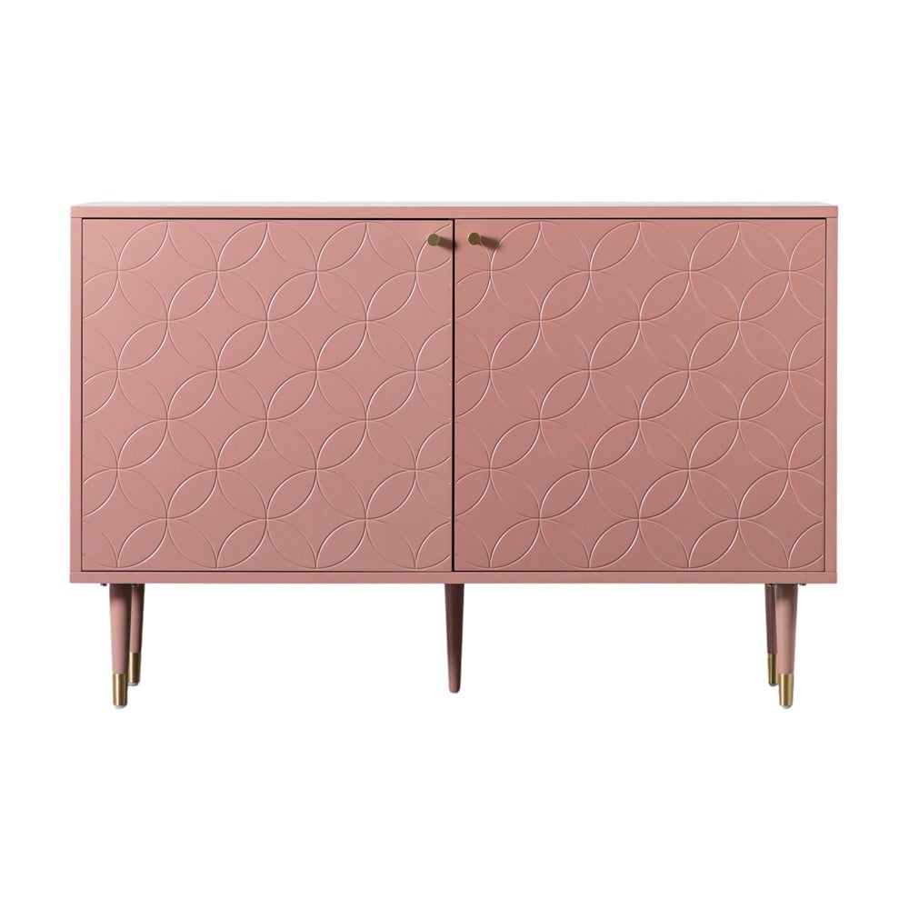 Product photograph of Gallery Interiors Holbrook 2 Door Cabinet In Pink from Olivia's