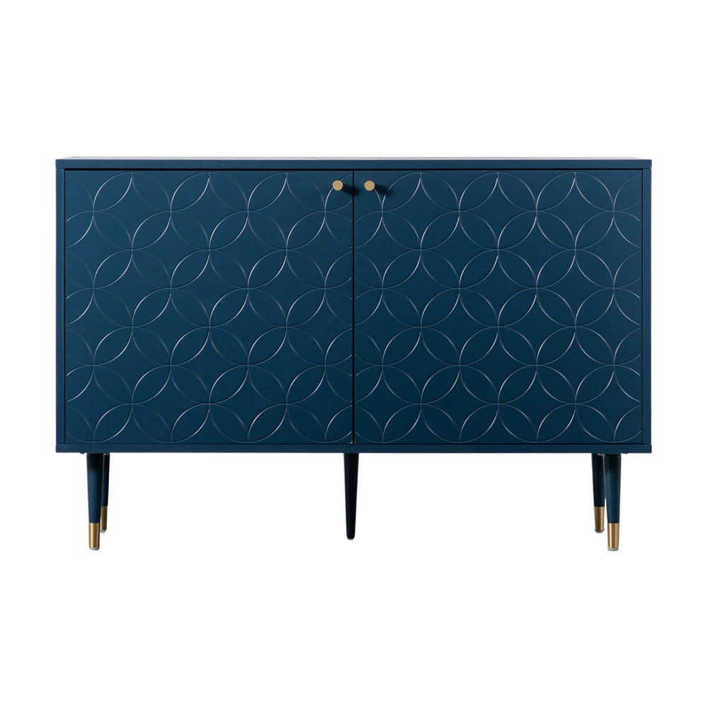Product photograph of Gallery Interiors Holbrook 2 Door Cabinet In Blue from Olivia's