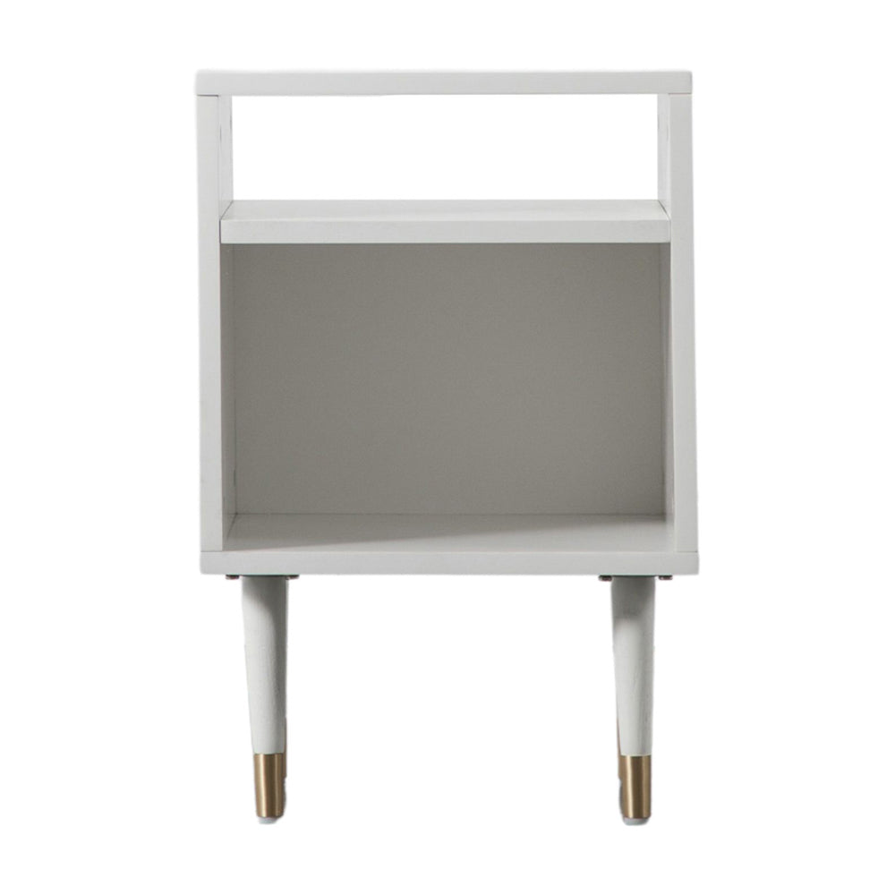 Product photograph of Gallery Interiors Holbrook Side Table In White from Olivia's