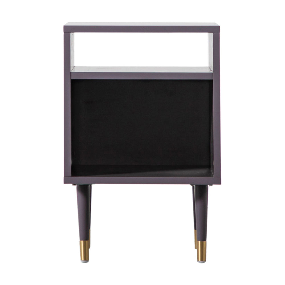 Gallery Interiors Holbrook Side Table In Grey