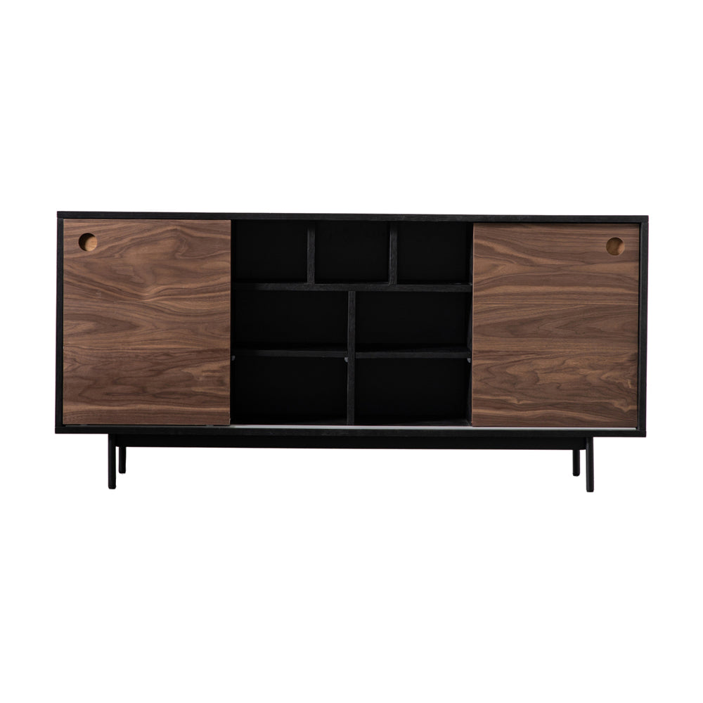 Product photograph of Gallery Interiors Barbican Sideboard In Black from Olivia's