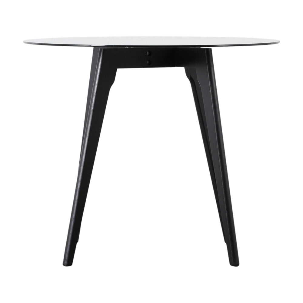 Gallery Interiors Blair Round Dining Table In Black
