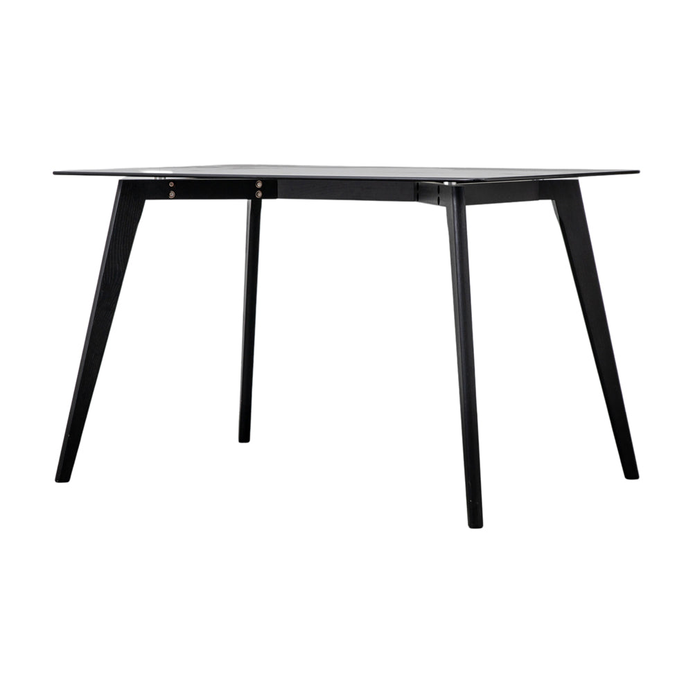 Product photograph of Gallery Interiors Blair Rectangle Dining Table In Black from Olivia's.