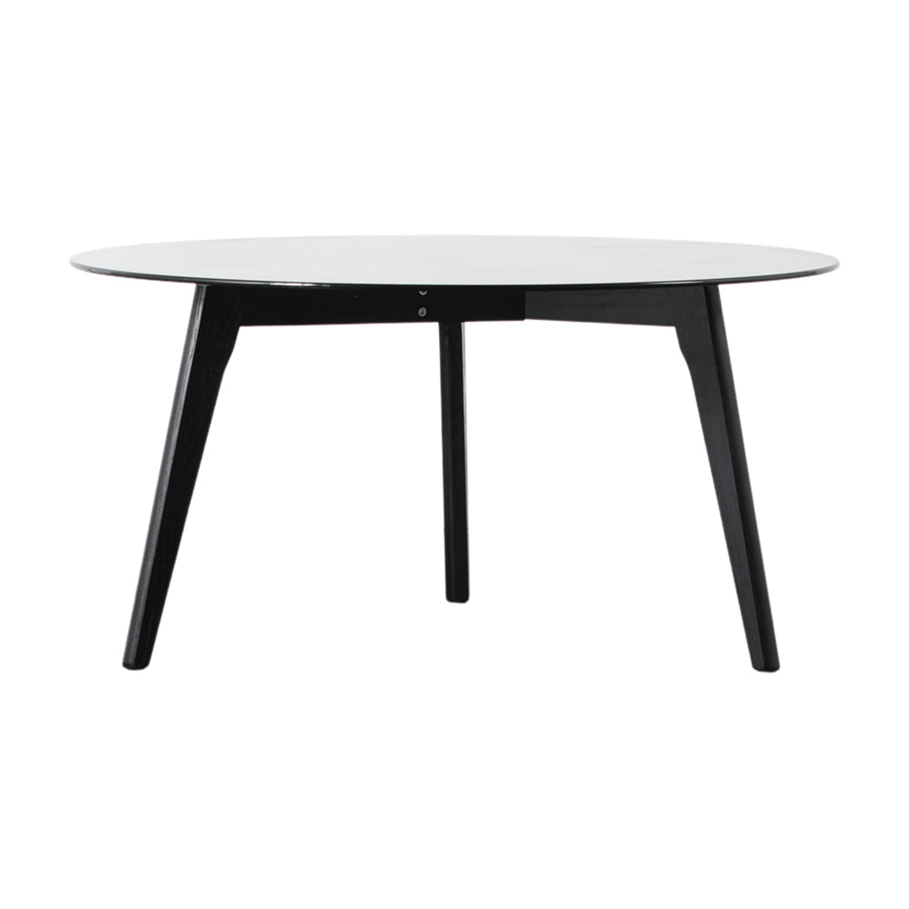 Product photograph of Gallery Interiors Blair Round Coffee Table In Black from Olivia's