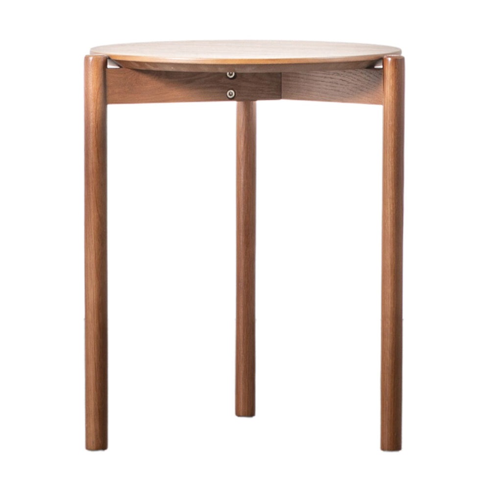 Product photograph of Gallery Interiors Burley Side Table In Walnut from Olivia's