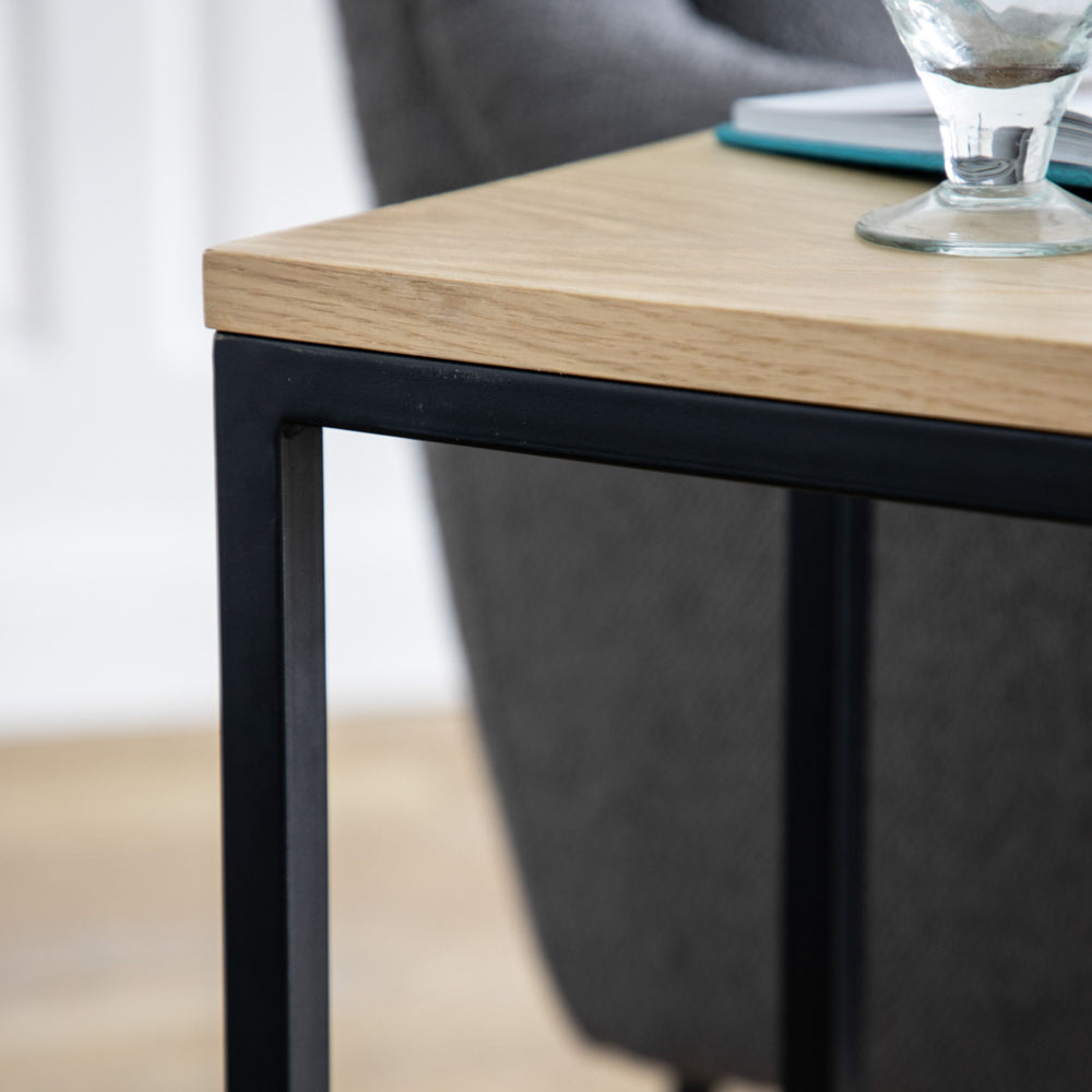 Product photograph of Gallery Interiors Henley Supper Table In Brown from Olivia's.