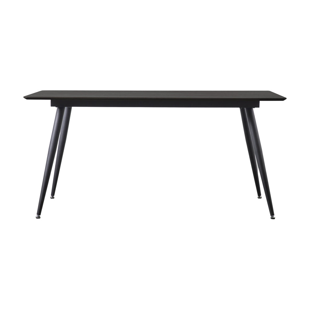 Product photograph of Gallery Interiors Astley Dining Table In Black from Olivia's