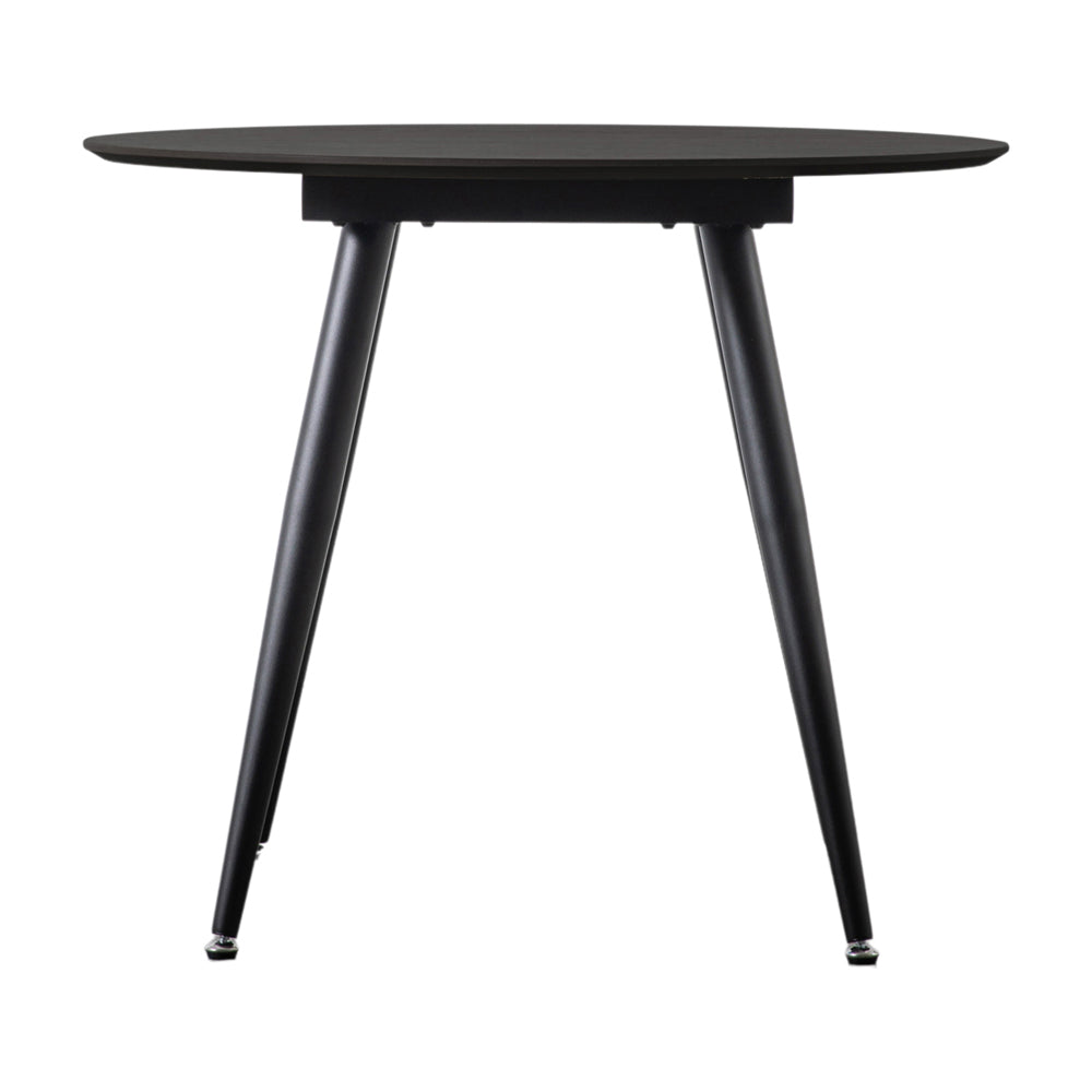 Product photograph of Gallery Interiors Astley Round Dining Table In Black from Olivia's