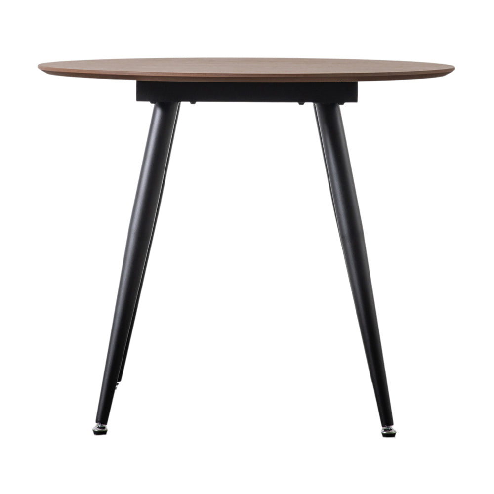 Product photograph of Gallery Interiors Astley Round Dining Table In Walnut from Olivia's