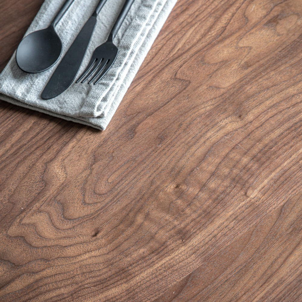 Product photograph of Gallery Interiors Astley Round Dining Table In Walnut from Olivia's.