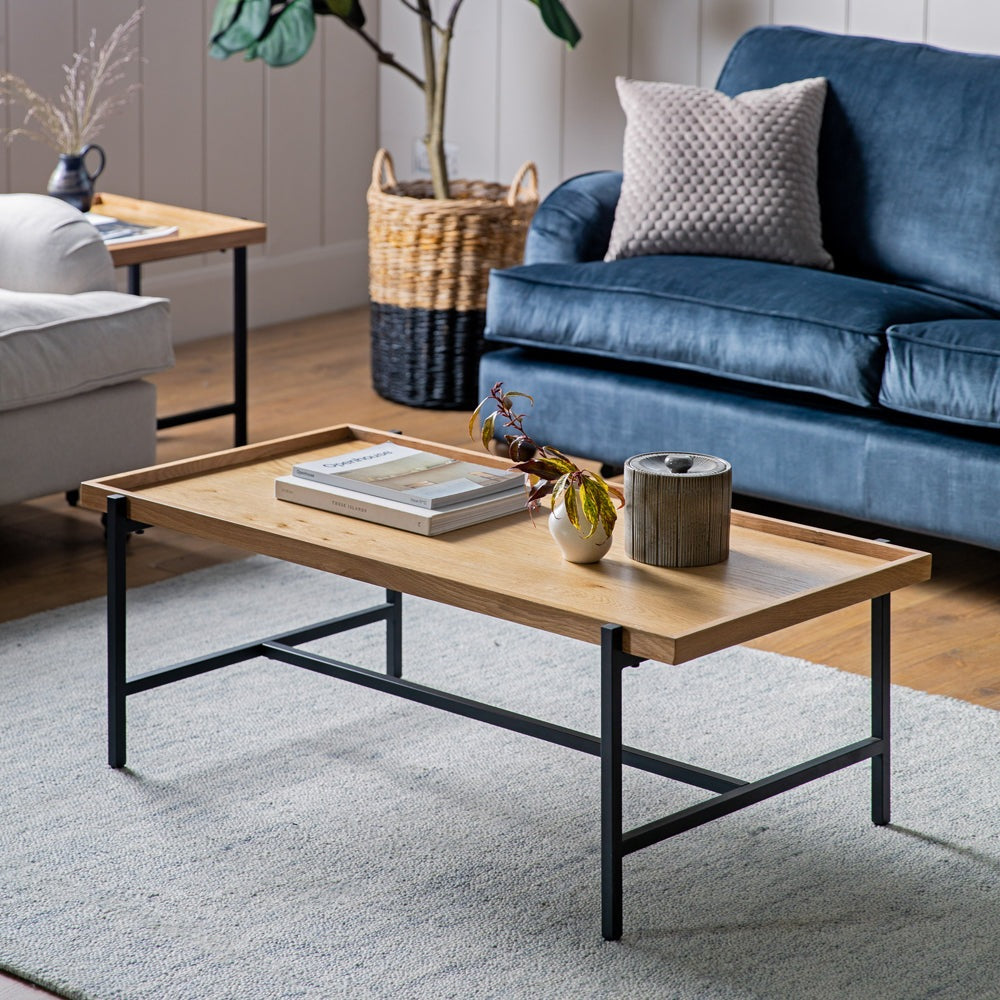 Product photograph of Gallery Interiors Torrington Coffee Table In Brown from Olivia's.