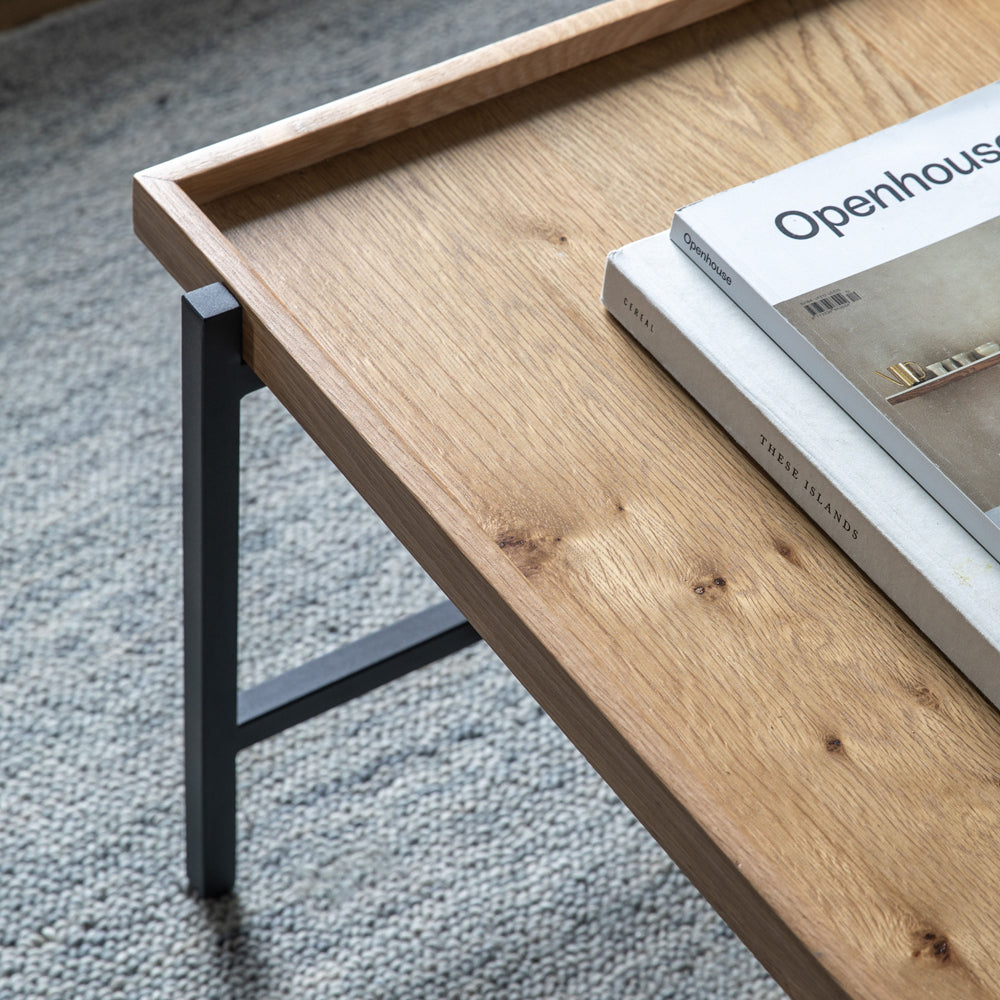 Product photograph of Gallery Interiors Torrington Coffee Table In Brown from Olivia's.