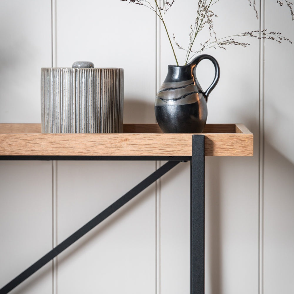 Product photograph of Gallery Interiors Torrington Console Table In Brown from Olivia's.