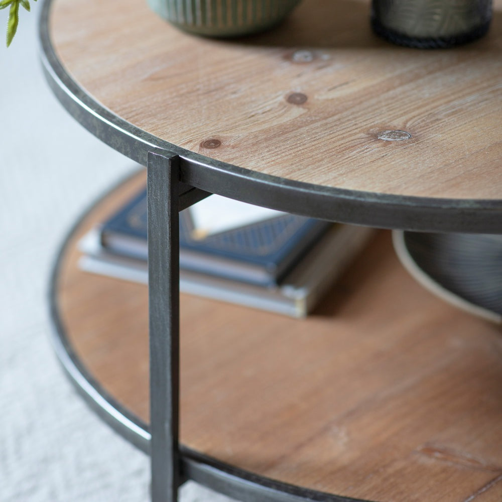 Product photograph of Gallery Interiors Dunley Coffee Table In Oak from Olivia's.