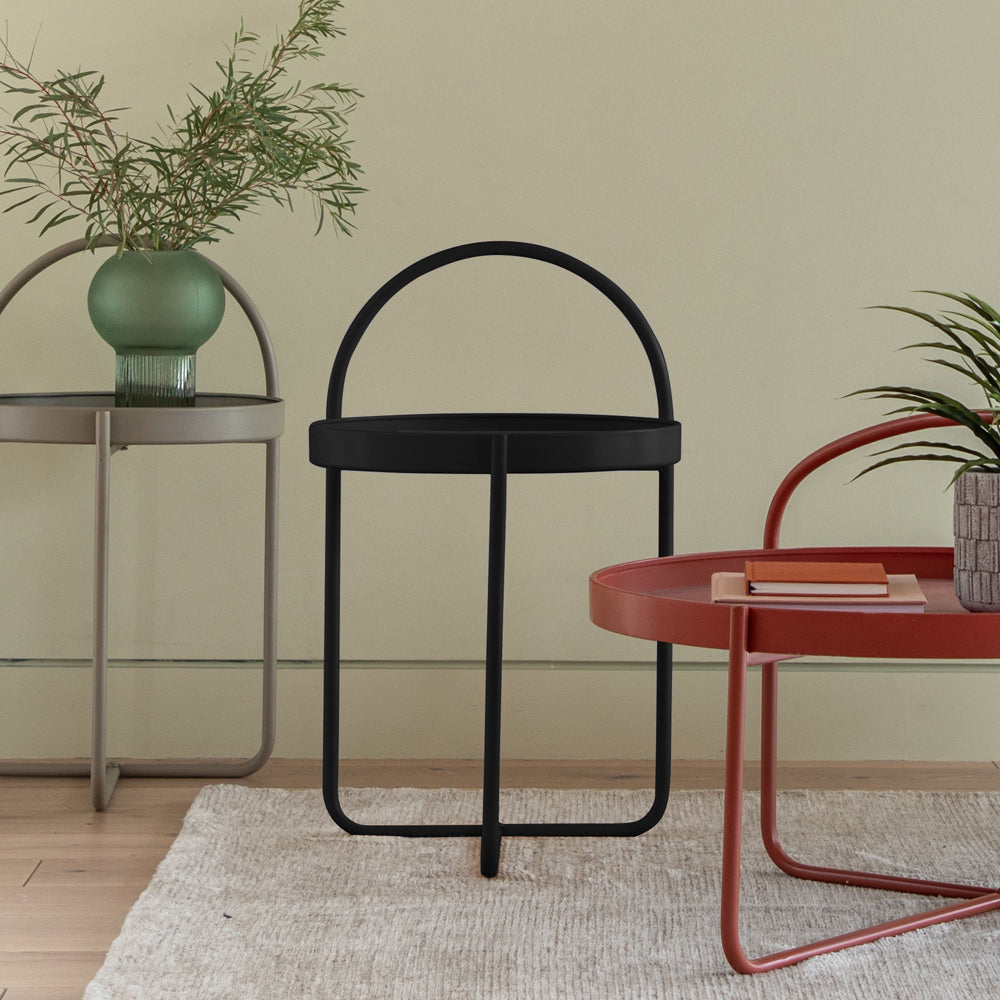 Product photograph of Gallery Interiors Melbury Side Table In Black from Olivia's.