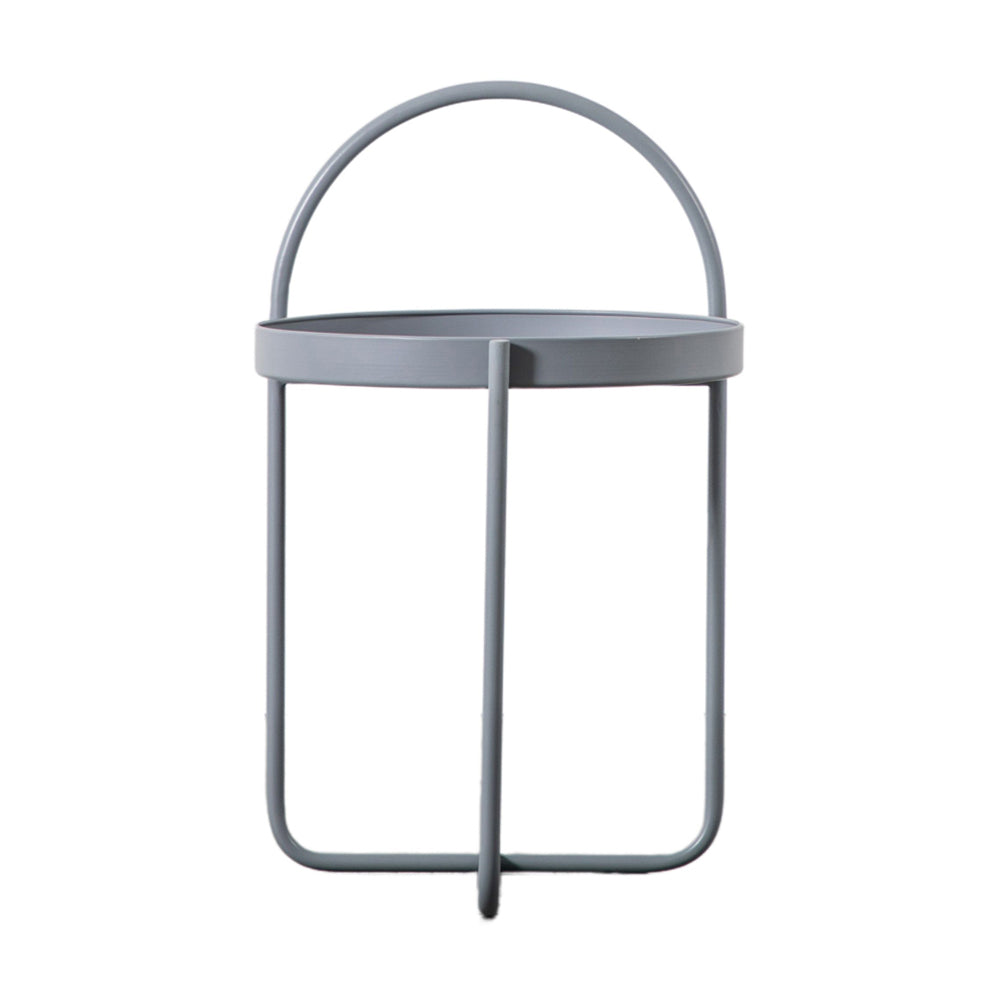 Gallery Interiors Melbury Side Table In Grey