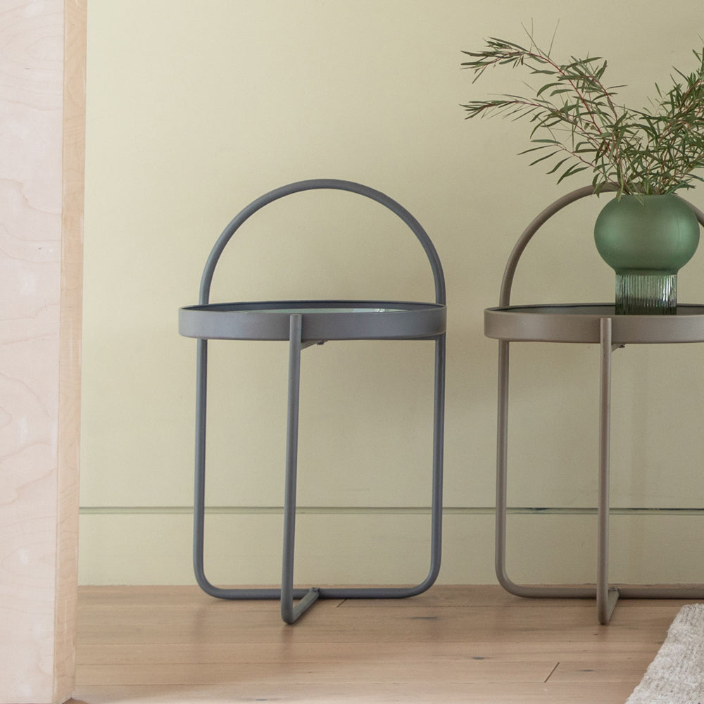 Product photograph of Gallery Interiors Melbury Side Table In Grey from Olivia's.