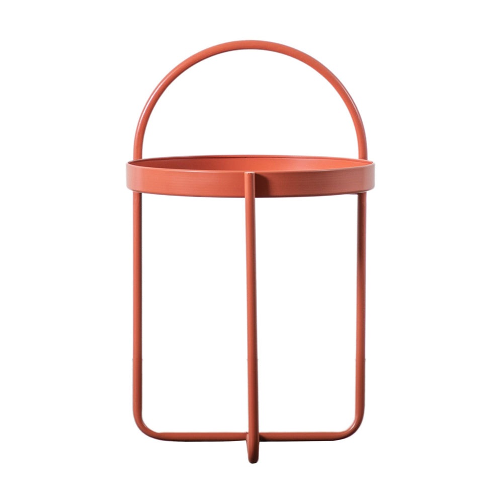 Product photograph of Gallery Interiors Melbury Side Table In Coral from Olivia's