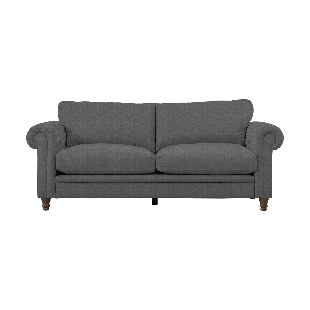 Product photograph of Olivia S Sofa In A Box Model 1 - 3 Seater Sofa In Dark Grey from Olivia's
