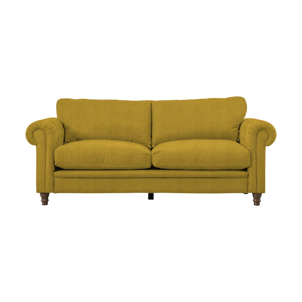 Product photograph of Olivia S Sofa In A Box Model 1 - 3 Seater Sofa In Saffron from Olivia's