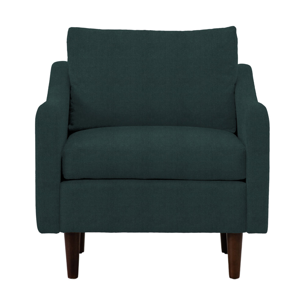 Product photograph of Olivia S Sofa In A Box Model 2 - Armchair In Peacock Green from Olivia's