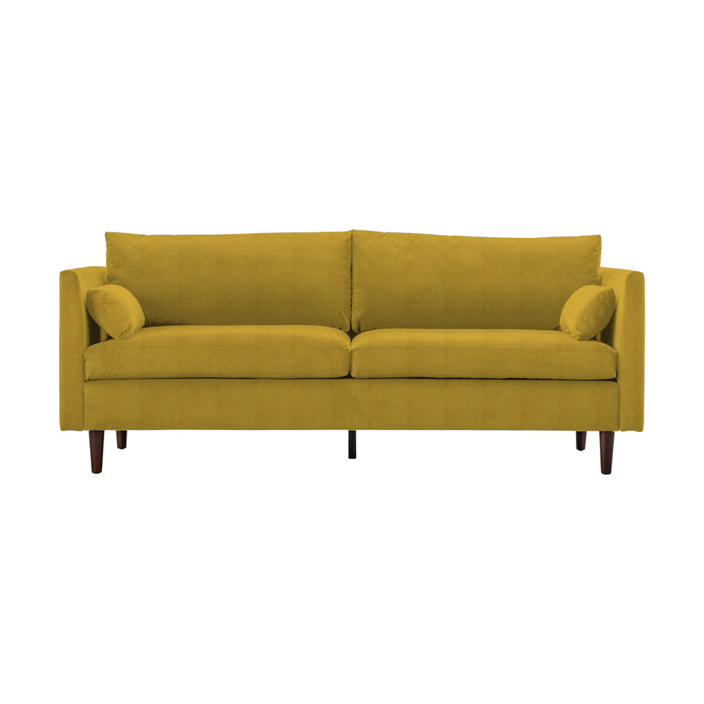Product photograph of Olivia S Sofa In A Box Model 3 - 3 Seater Sofa In Saffron from Olivia's