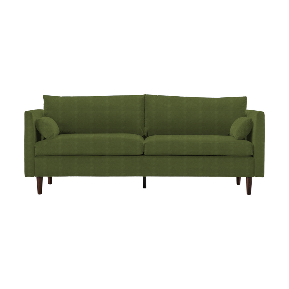 Product photograph of Olivia S Sofa In A Box Model 3 - 3 Seater Sofa In Olive from Olivia's