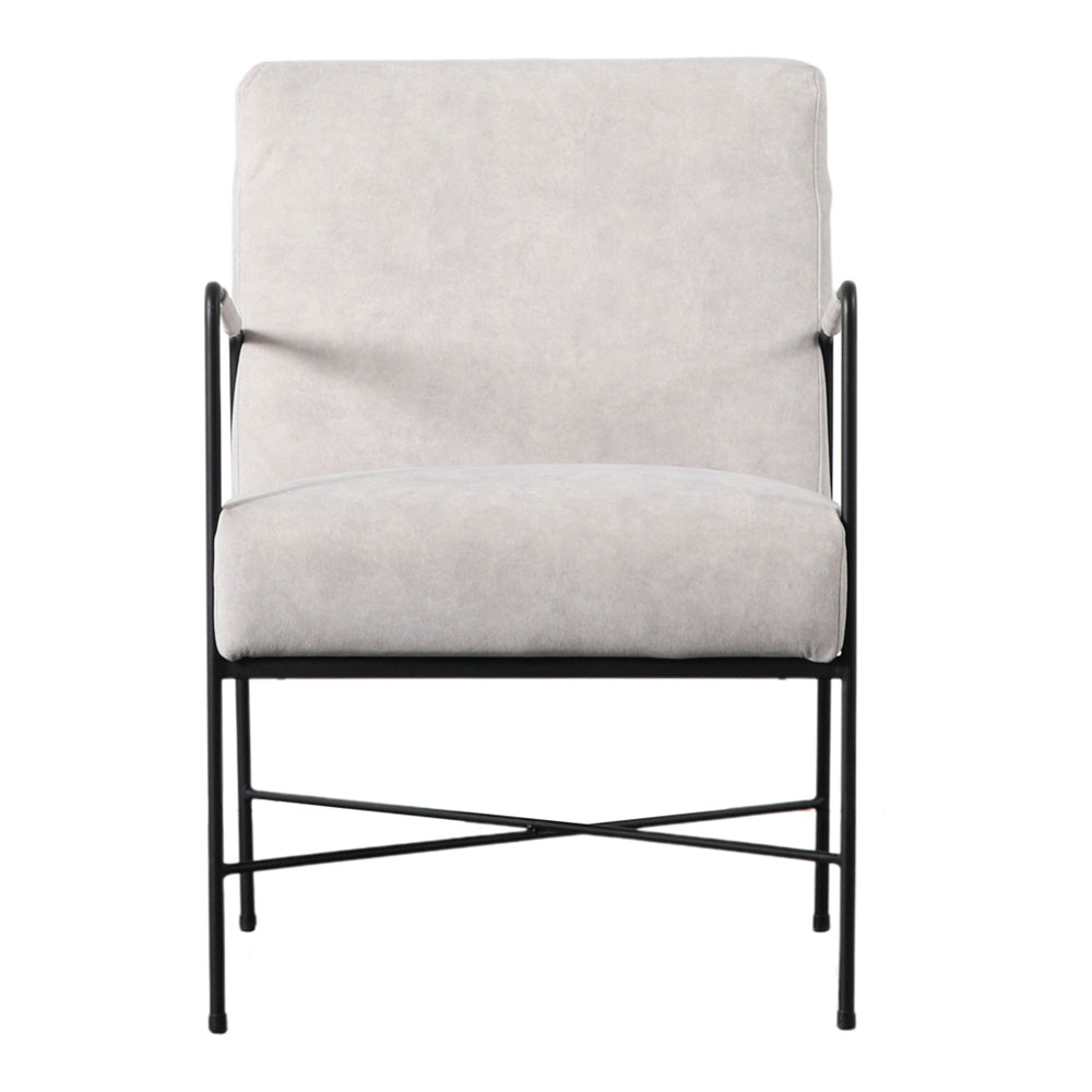 Product photograph of Gallery Interiors Erez Armchair White from Olivia's.