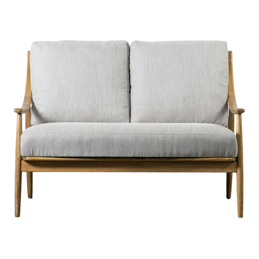 Product photograph of Gallery Interiors Brody 2 Seater Sofa In Dark Natural Linen from Olivia's