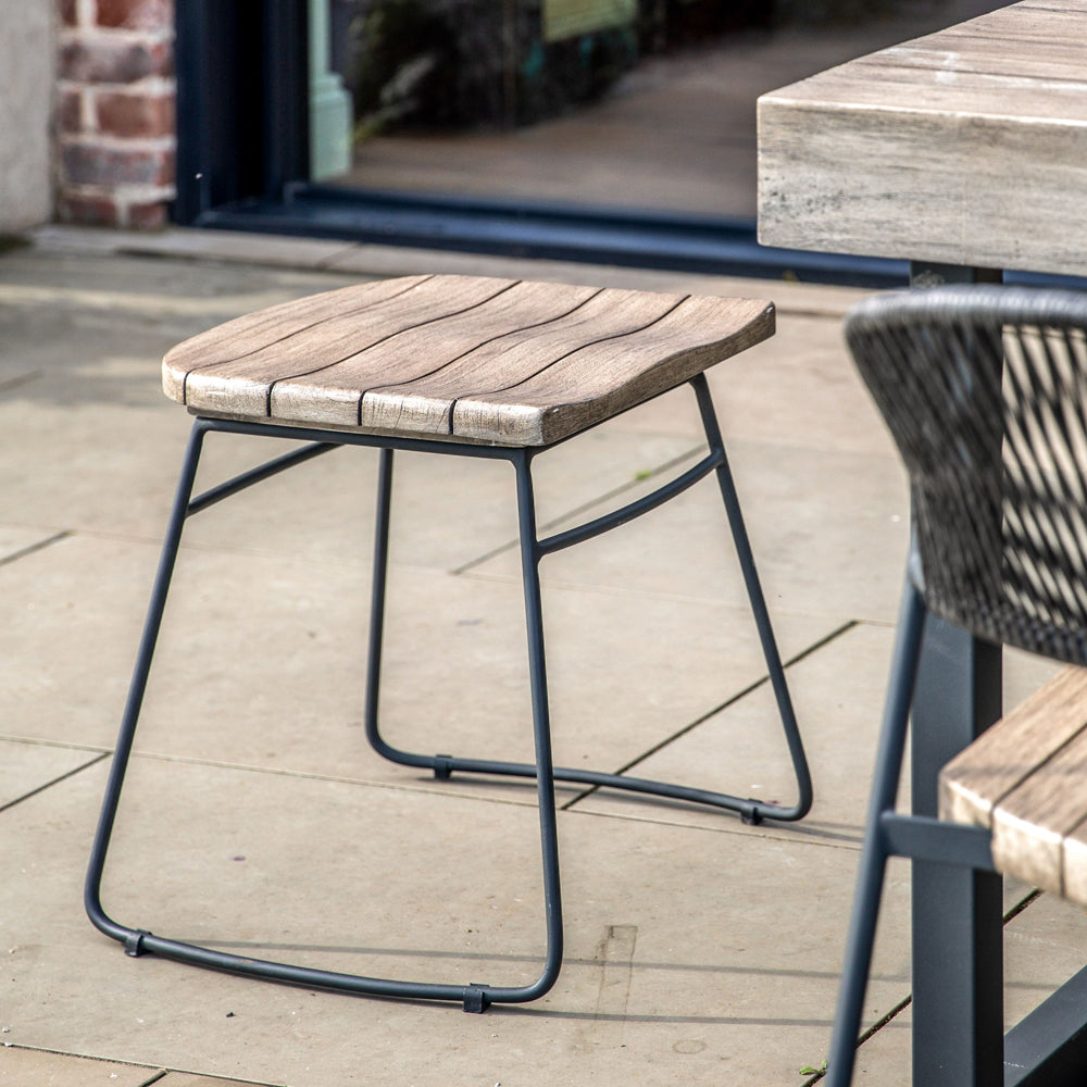 Product photograph of Gallery Outdoor Set Of 2 Gallery Outdoor Tyrell Stool Grey from Olivia's
