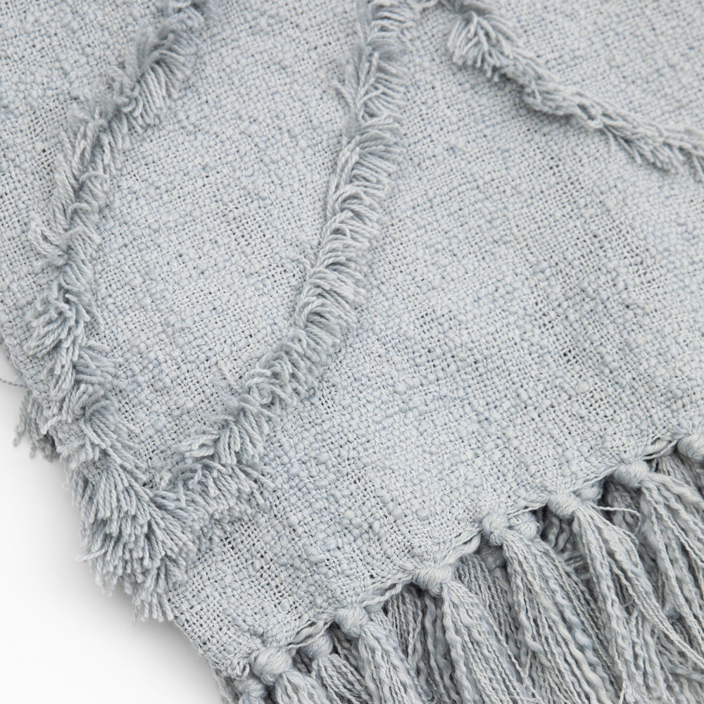 Product photograph of Gallery Interiors Charna Tufted Throw Grey from Olivia's.