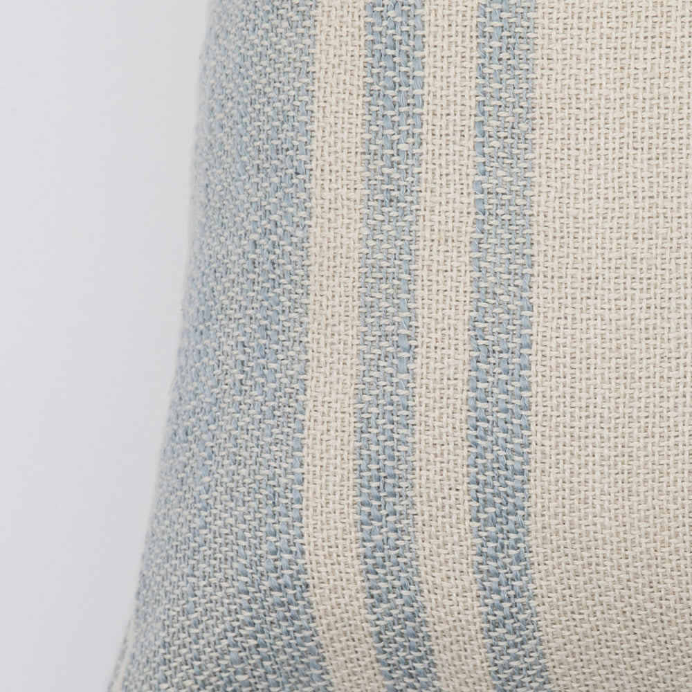 Product photograph of Gallery Interiors Lalla Stripe Cushion Light Blue from Olivia's.