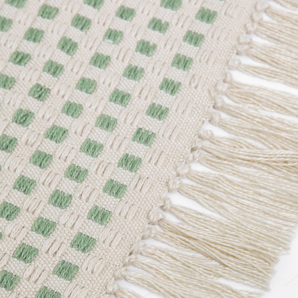 Product photograph of Gallery Interiors Fontana Rug White Green Small from Olivia's.