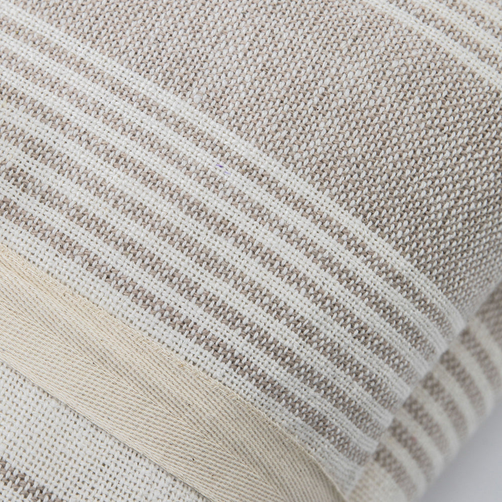 Product photograph of Gallery Interiors Set Of 2 Westley Stripe Cushion Taupe from Olivia's.