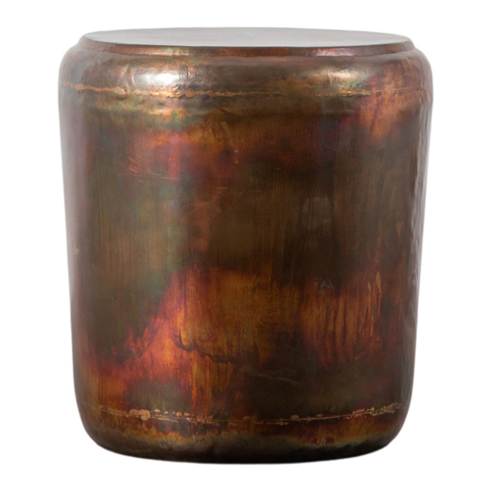 Gallery Interiors Eveline Side Table Antique Copper Outlet