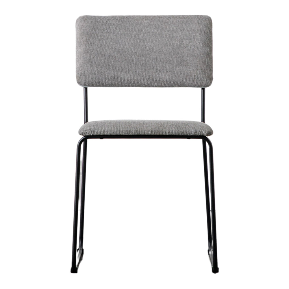 Product photograph of Gallery Interiors Set Of 2 Turchi Dining Chairs In Light Grey from Olivia's.