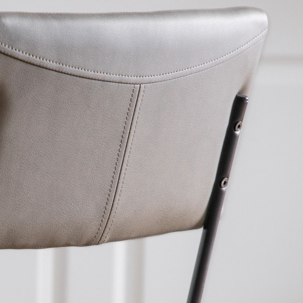 Product photograph of Gallery Interiors Set Of 2 Turchi Dining Chairs Silver Grey from Olivia's.